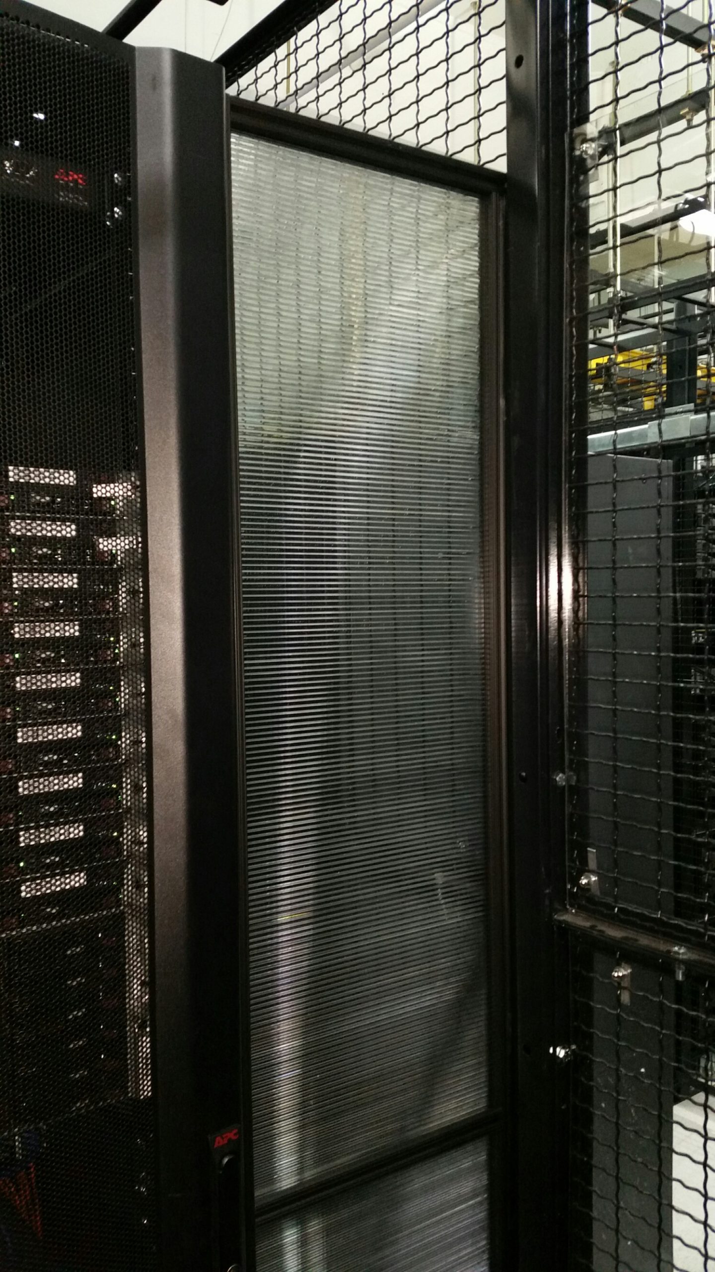 data center aisle end barrier