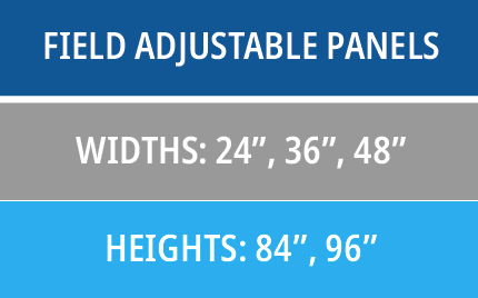 Field Adjustable Panels<br />
